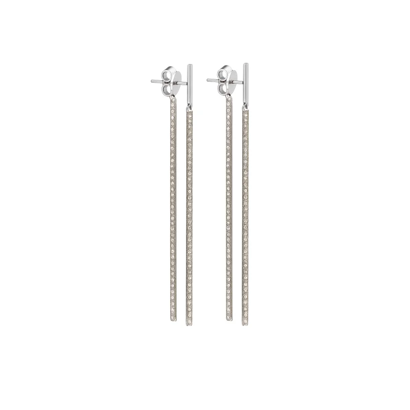 1.50ct Diamond 18K Gold Cascade Climber Earrings