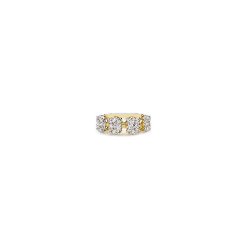 1.00ct Diamond 14K Gold Four Ring