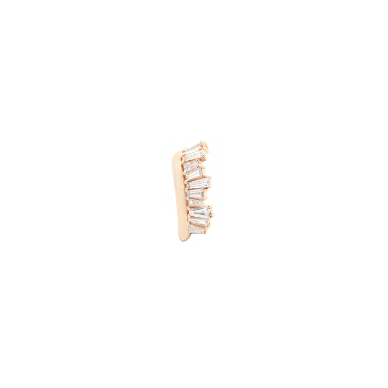 0.45ct Diamond 14K Gold Baguette Ear Cuff