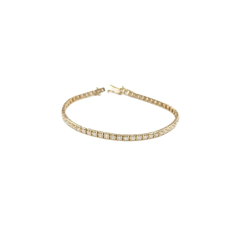 1.52ct Diamond 18K Gold Tennis Bracelet