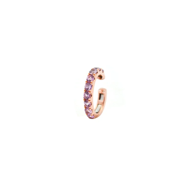 0.61ct Pink Sapphire 18K Gold Ear Cuff