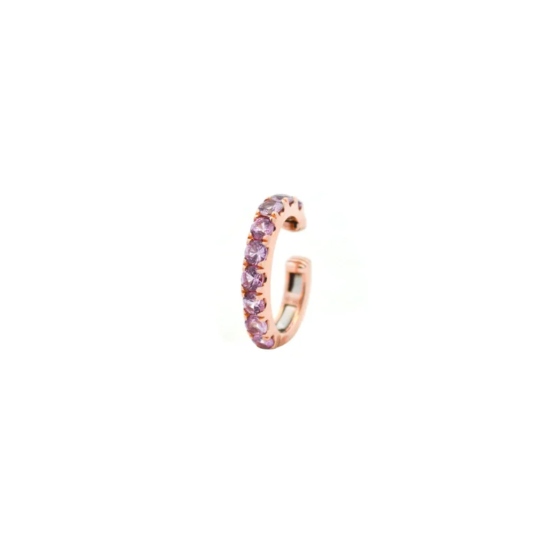 0.80ct Pink Sapphire 18K Gold Ear Cuff