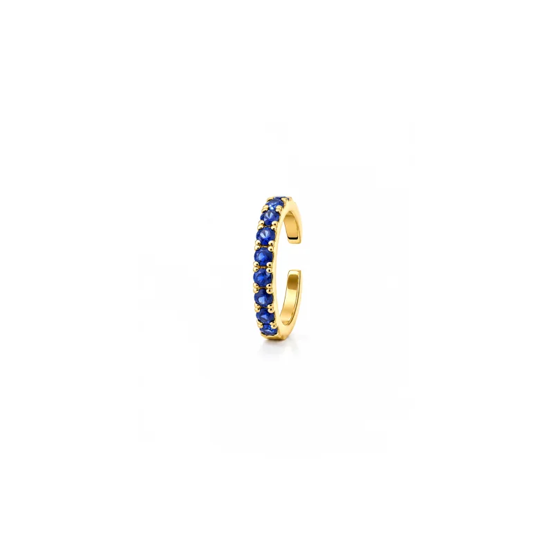 0.37ct Blue Sapphire 18K Ear Cuff