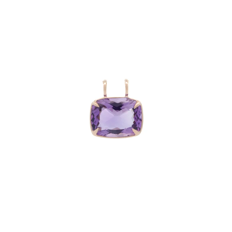 Amethyst 18K Gold Medium Statement Pendant