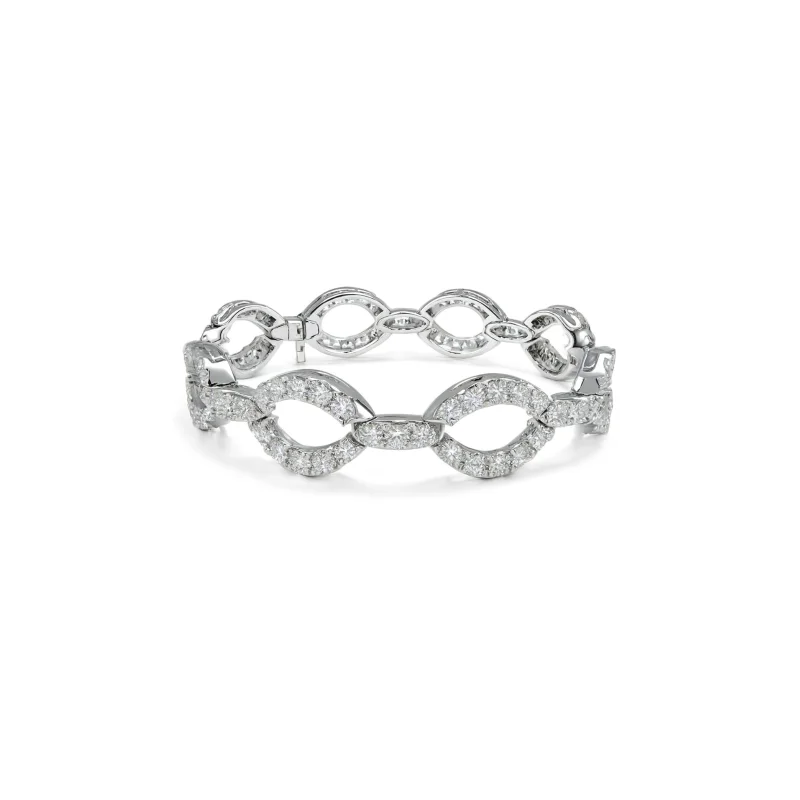 9.6ct Diamond 18K Gold Multi Bangle Bracelet