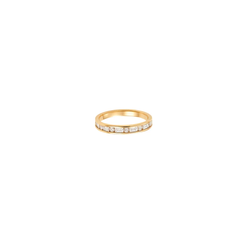 0.32ct Diamond 14K Gold Multi Shaped Band Ring