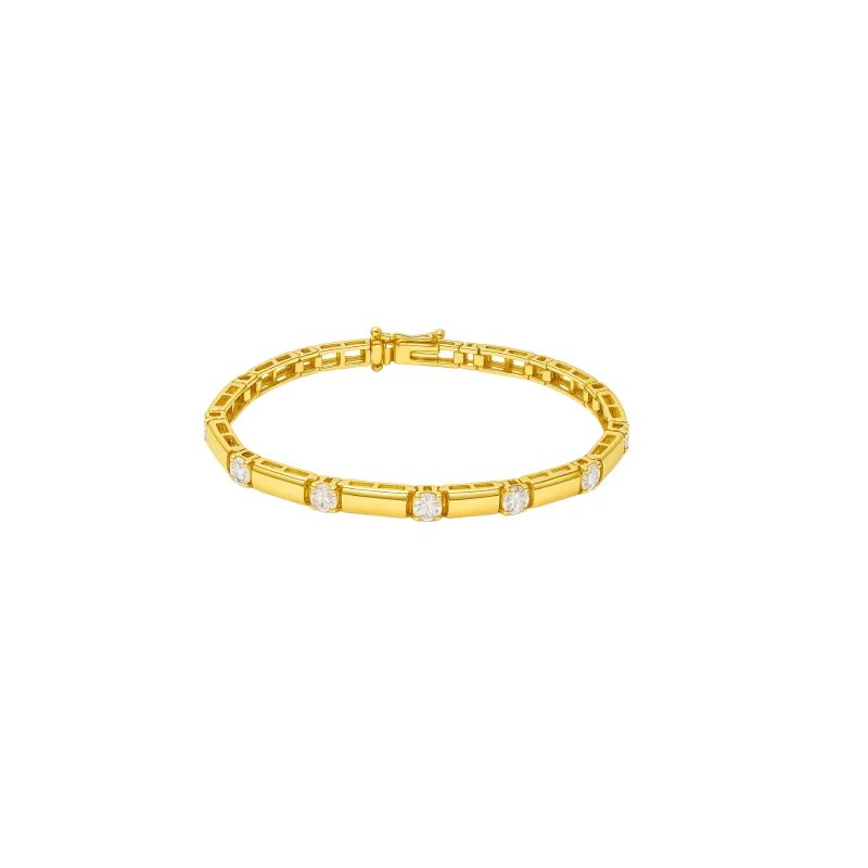 1.50ct Diamond 14K Yellow Gold Link Bracelet