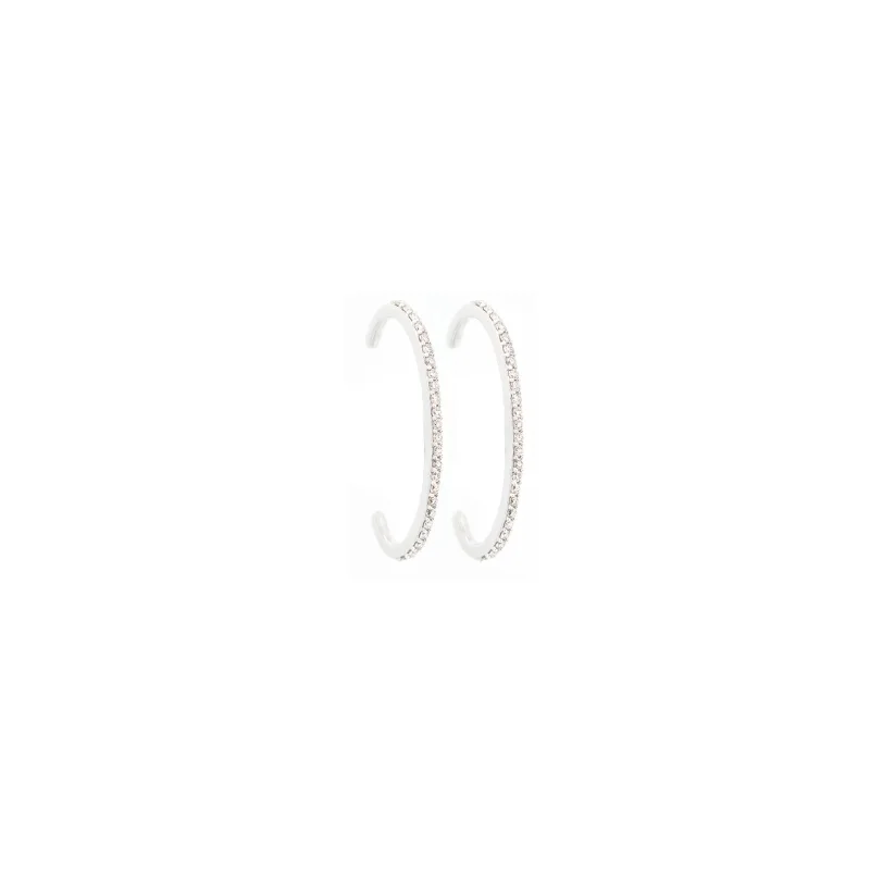 0.40ct Diamond 14K Gold Hook Climber Earrings
