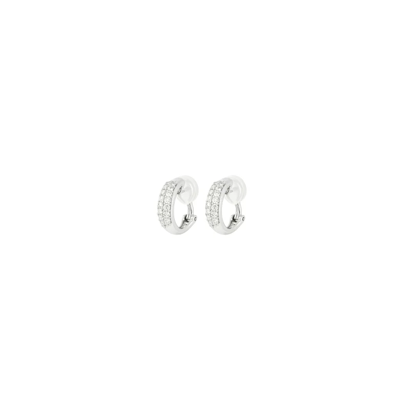 0.50ct Diamond 18K Gold Huggie Hoop Earrings