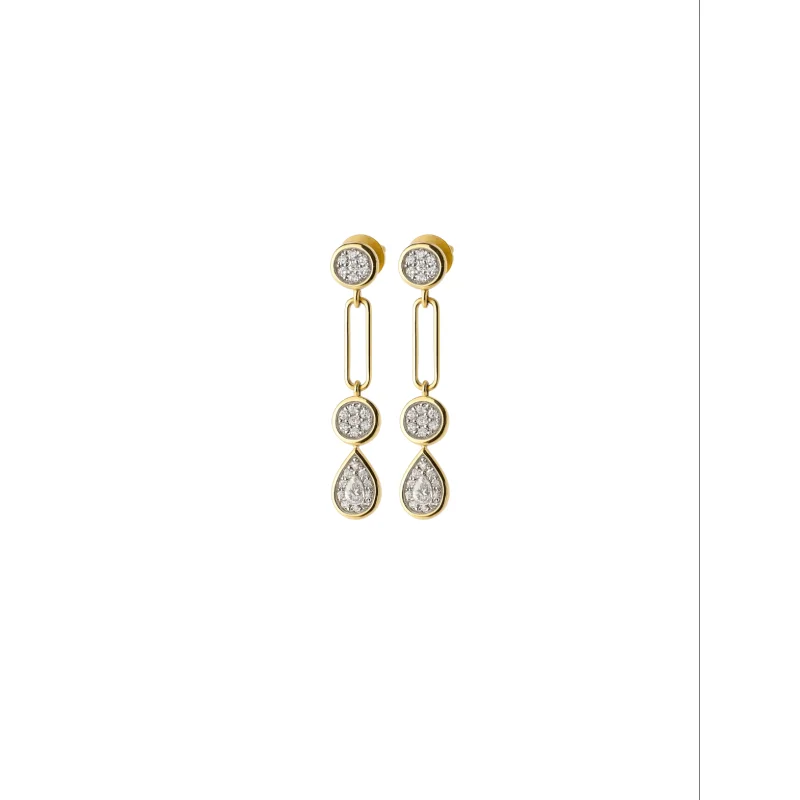 0.52ct Diamond 14K Gold Drop Earrings