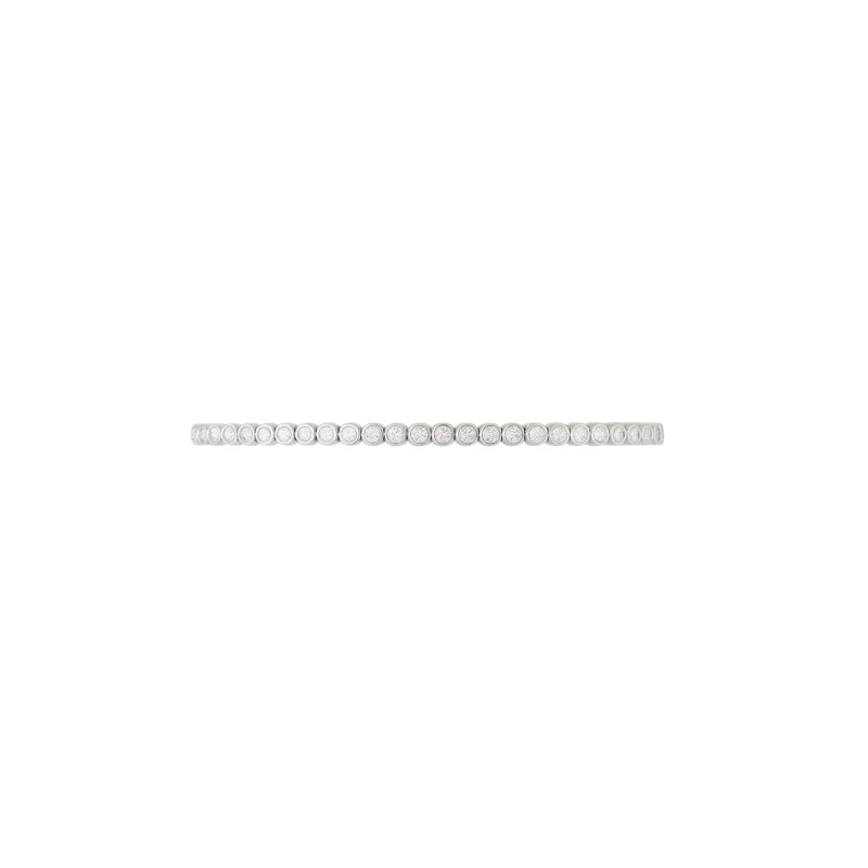 2.00ct Diamond 14K Gold Half Bezel Tennis Bracelet