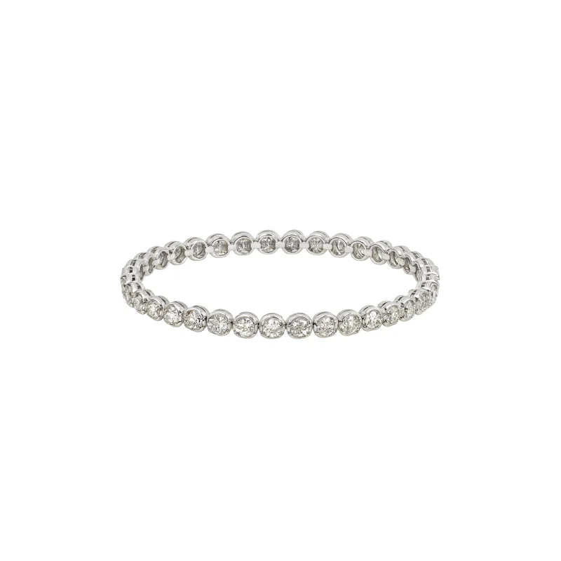 5.00ct Diamond 14K Gold Illusion Tennis Bracelet