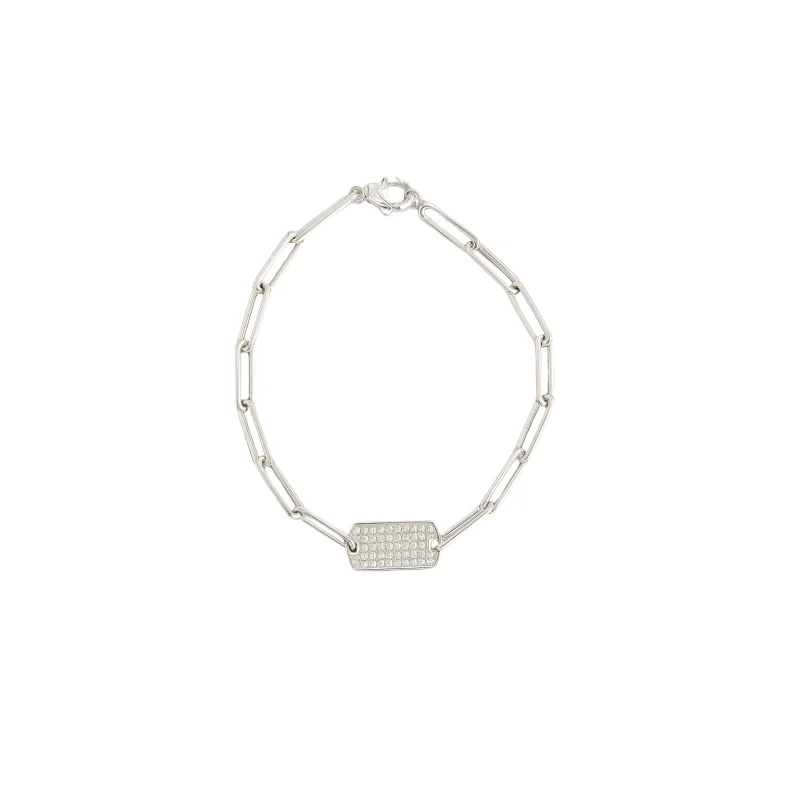 0.50ct Diamond 14K Gold Plated Chain Bracelet