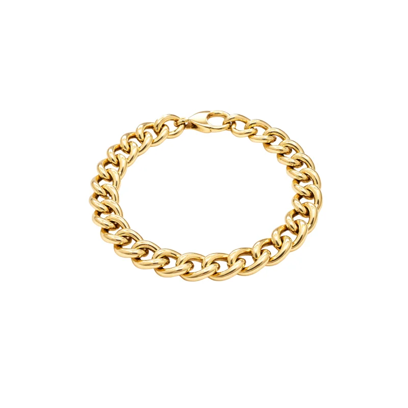 14K Gold Curb Chain Bracelet