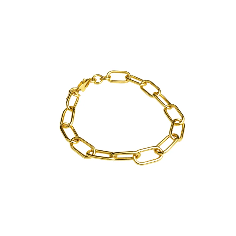 14K Gold Chain Link Bracelet