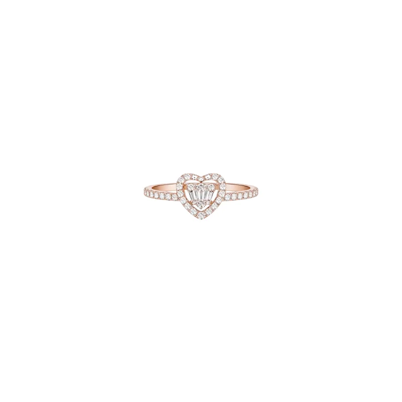 0.28ct Diamond 18K Gold Heart Ring