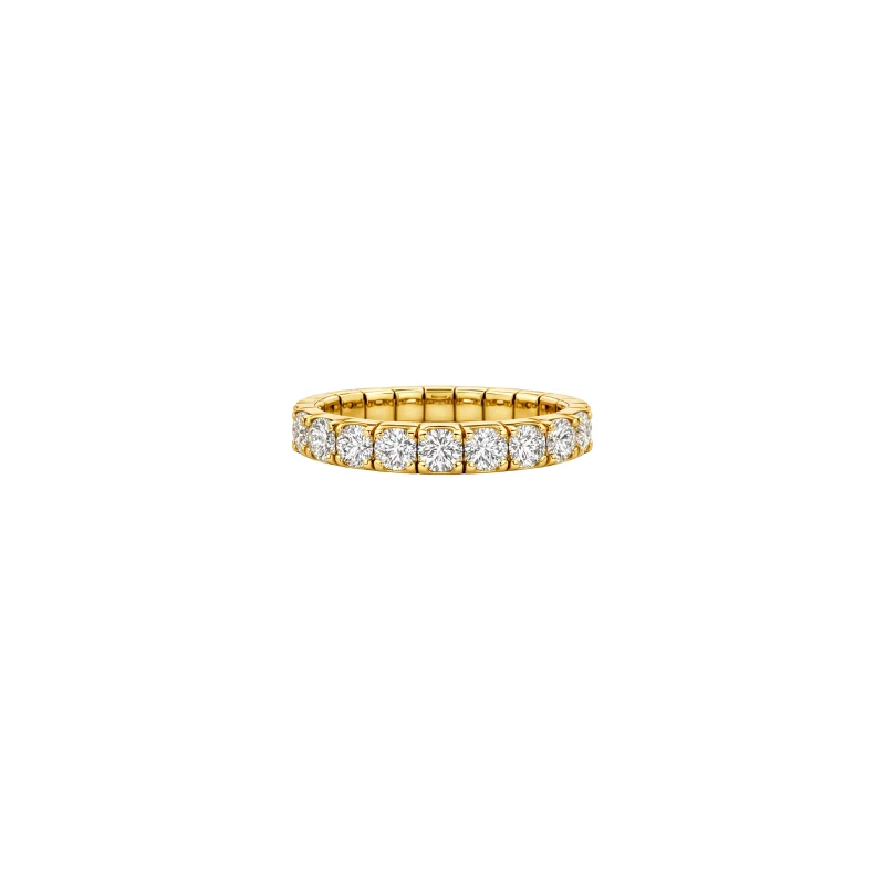 1.29ct Diamond 14K Gold Flexible Eternity Ring
