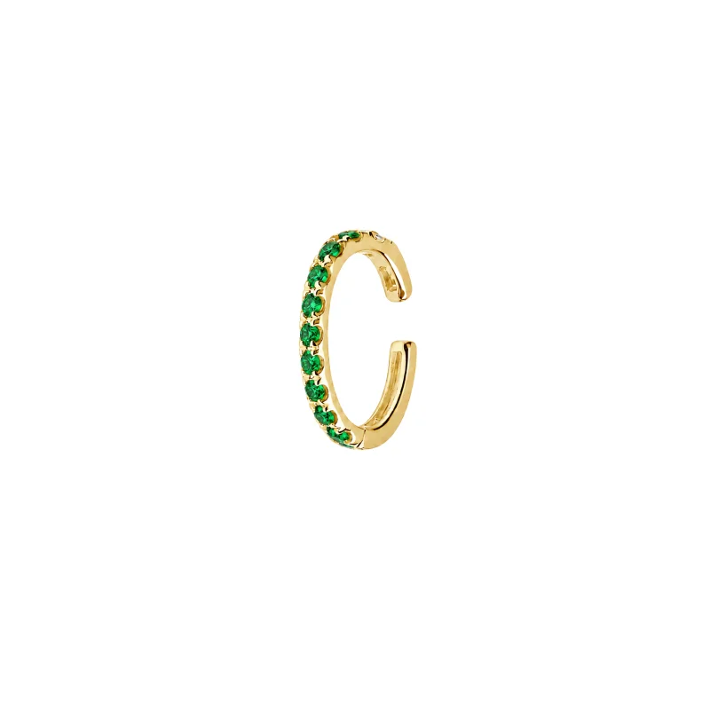 0.28ct Emerald 18K Gold Ear Cuff