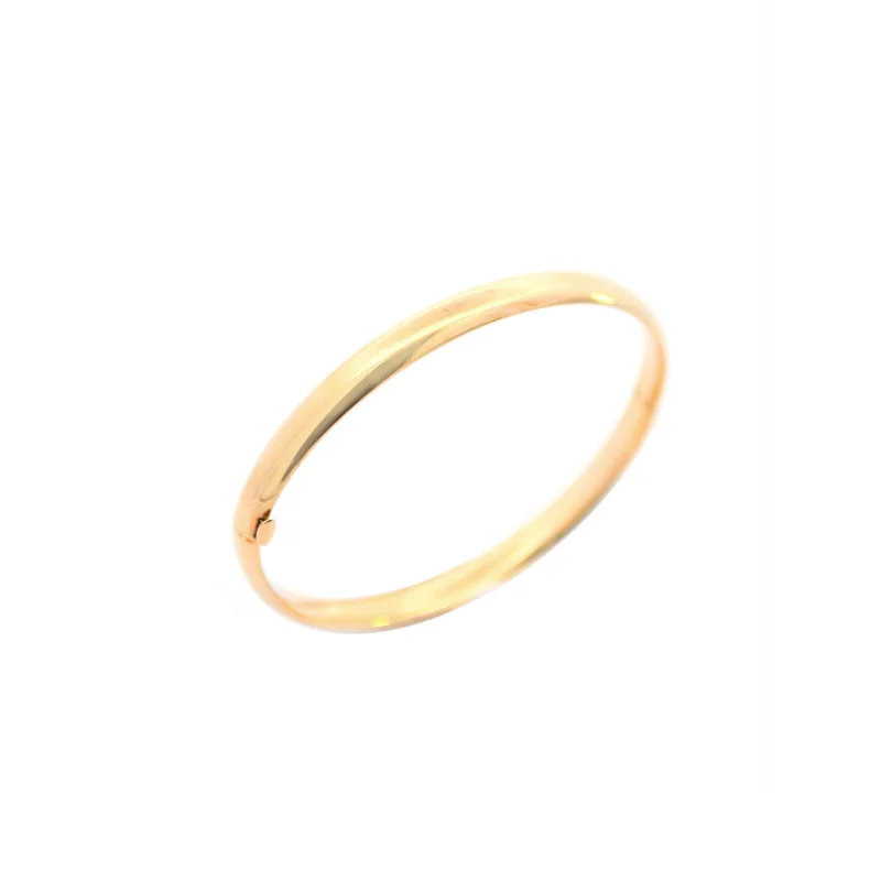 14K Gold Kids Bangle Bracelet