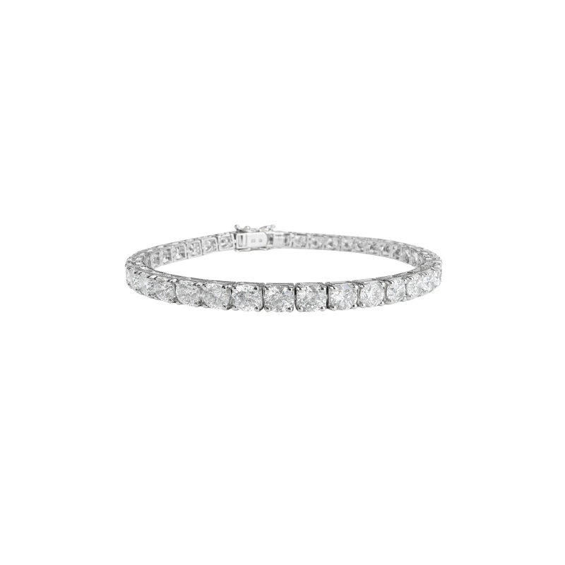 22.05ct Diamond 18K Gold Tennis Bracelet