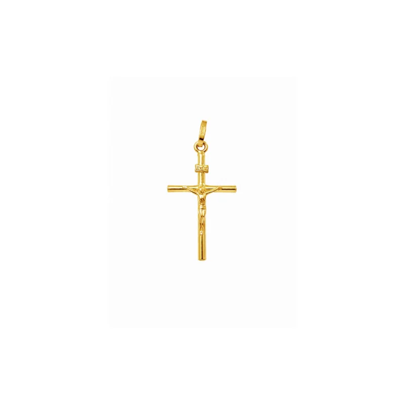 14K Gold Small Crucifix Pendant