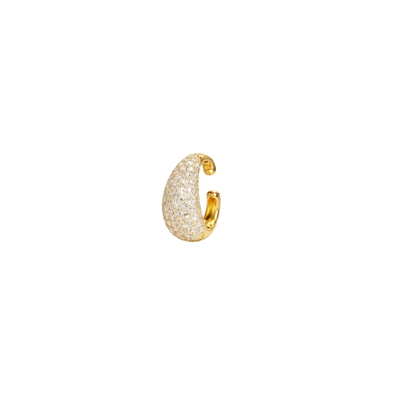 1.25cts Diamond 18K Gold Pave Ear Cuff