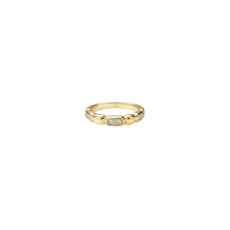 0.24ct Diamond 14K Gold Dainty Ring