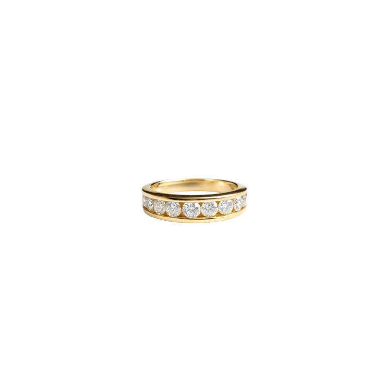 0.75ct Diamond 14K Gold Channel Set Ring
