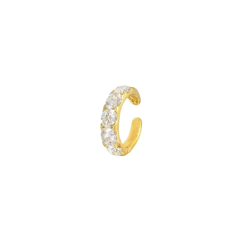 0.95ct Diamond 18K Gold Ear cuff