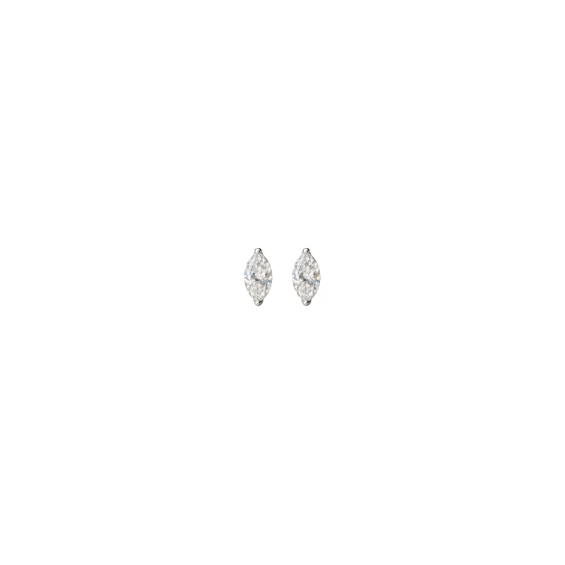 1.02ct Diamond 18K Gold Marquise Stud Earrings
