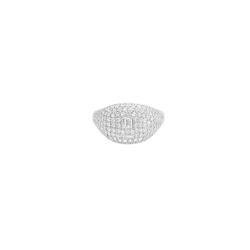 1.66ct Diamond 14K Gold Pave Ring