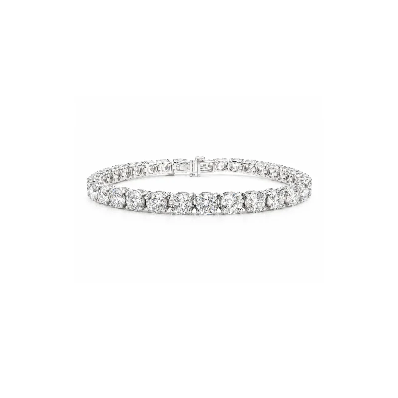 13.63ct Diamond 18K Gold Classic Tennis Bracelet