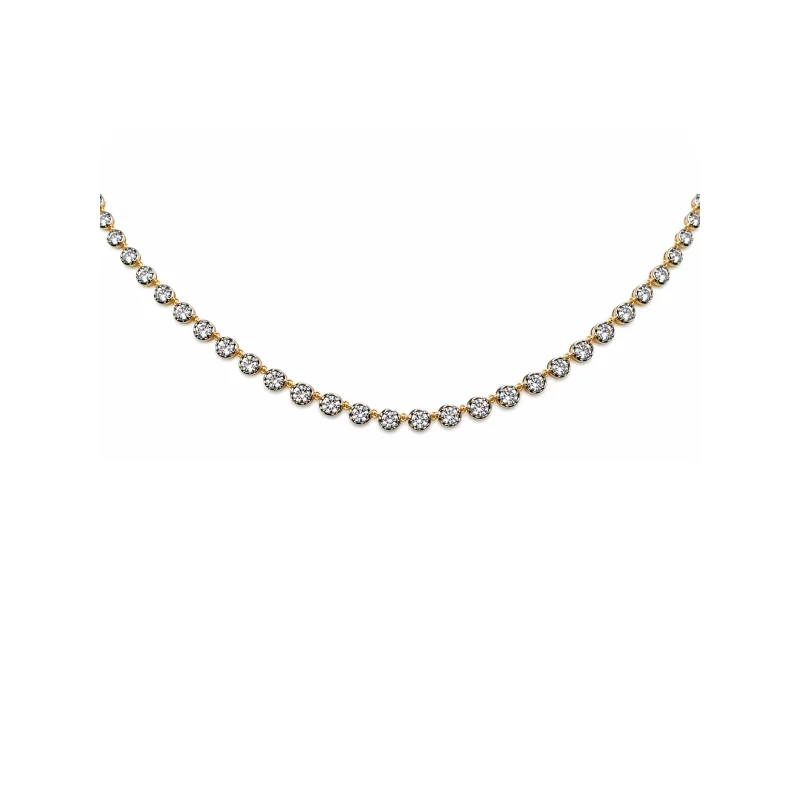4.22ct Diamond 14K Gold Black Rhodium Necklace