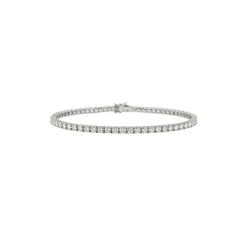 5.00ct Diamond 14K Gold Princess Cut Tennis Bracelet