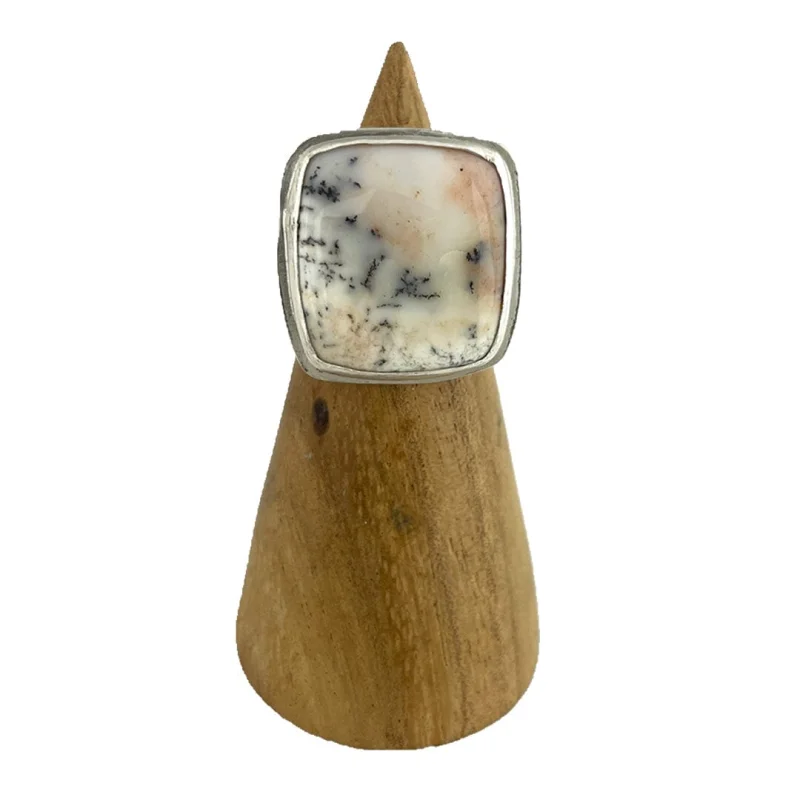 Dendritic Opal Ring – Size 8