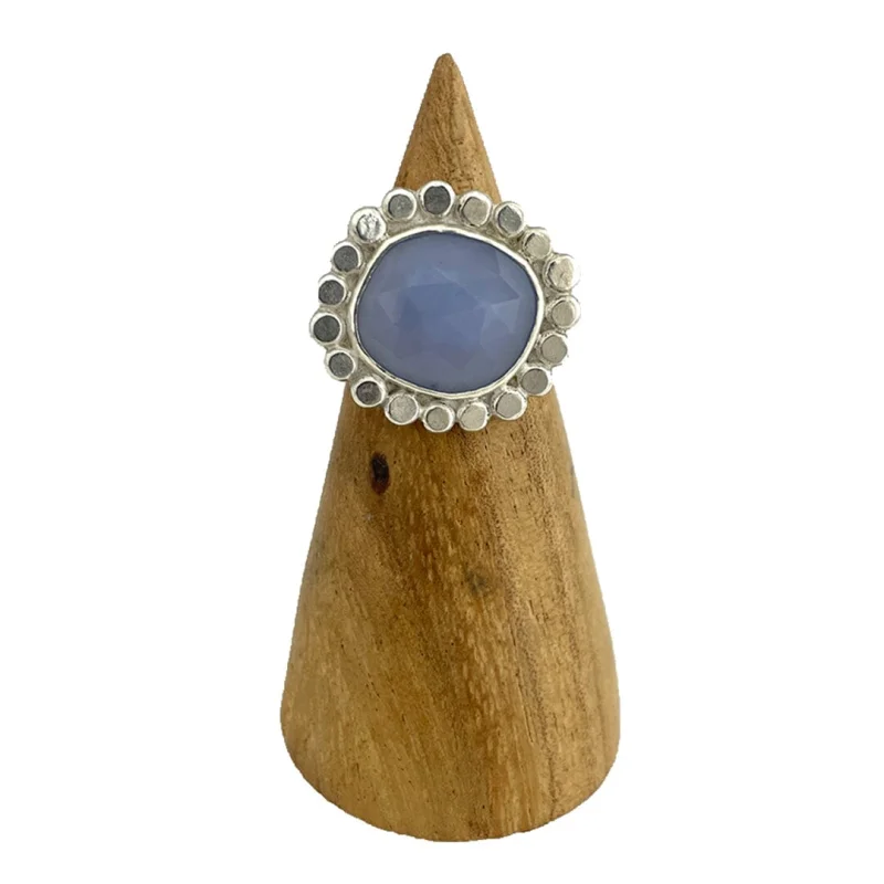 Blue Chalcedony Ring – Size 7.5