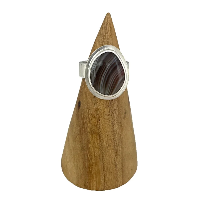 Botswana Agate Ring – Size 7.5