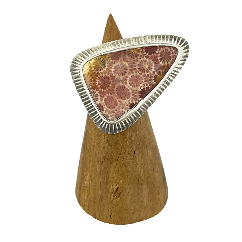 Fossil Coral Ring – Size 8.25