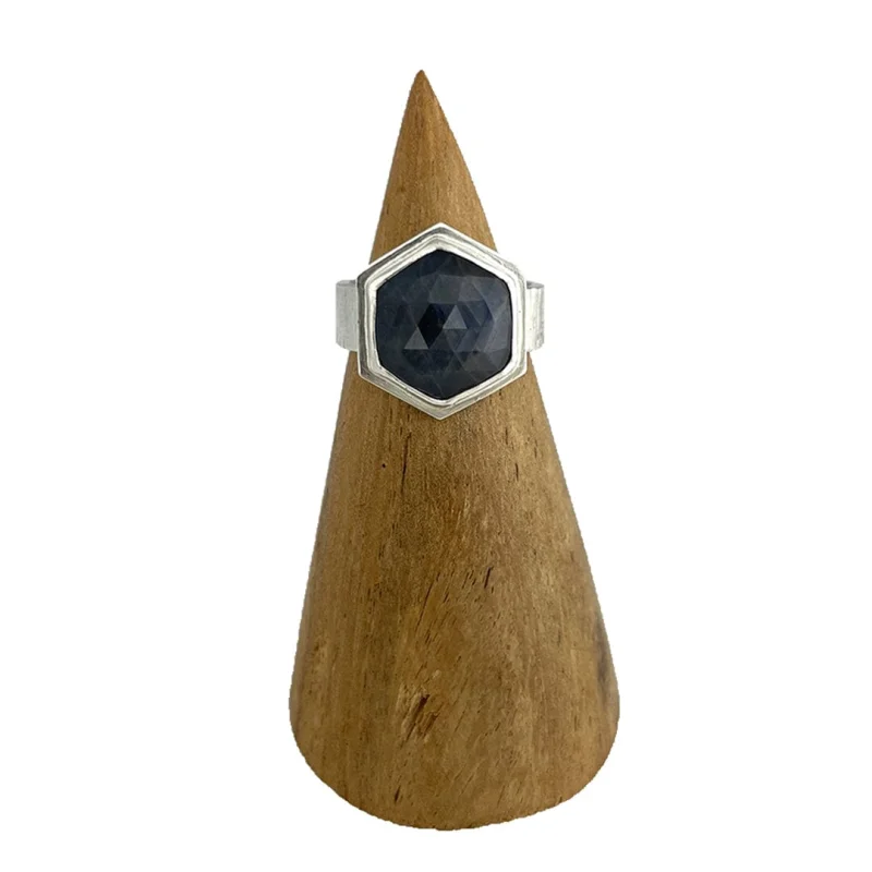 Hexagon Sapphire Ring – Size 7