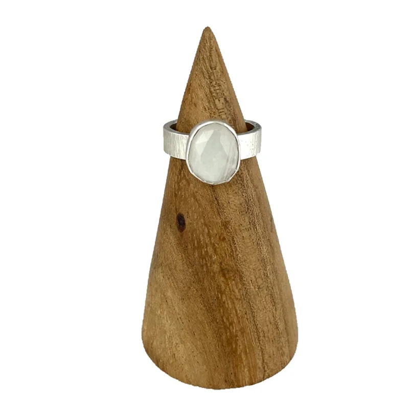 Rainbow Moonstone Ring – Size 6.5