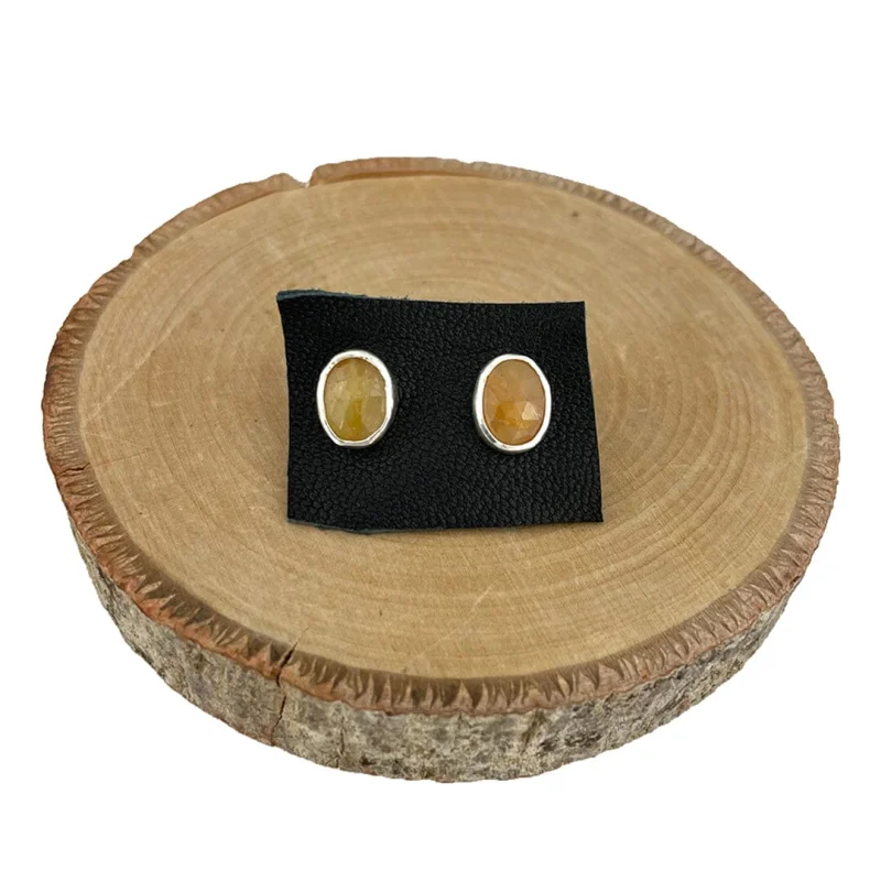 Yellow Sapphire Earrings