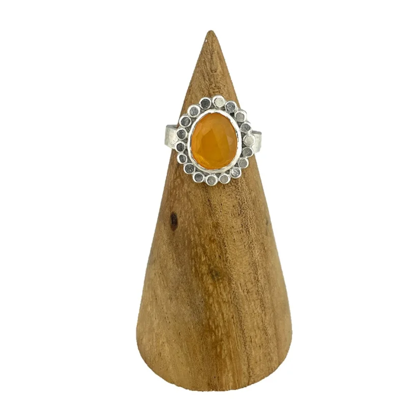 Fire Opal Ring – Size 6.5