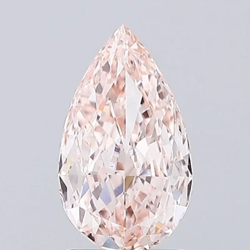 *Pear* *1.30ct* *FANCY INTENSE PINK* *VS1*