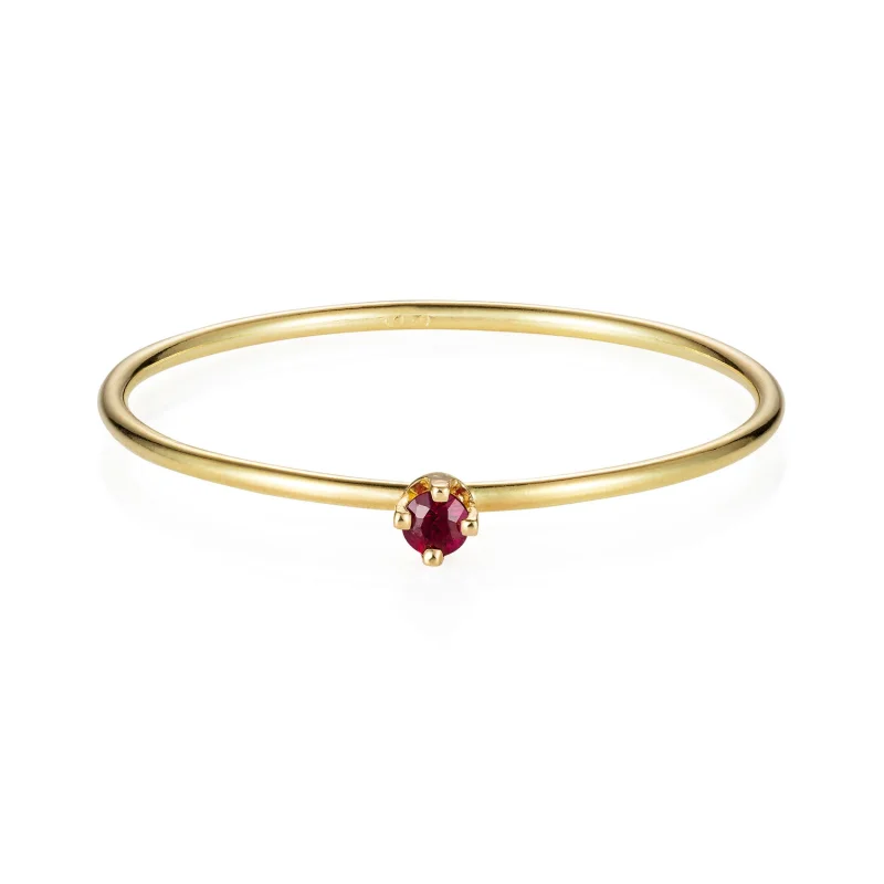 Pogo Punk Ruby Ring