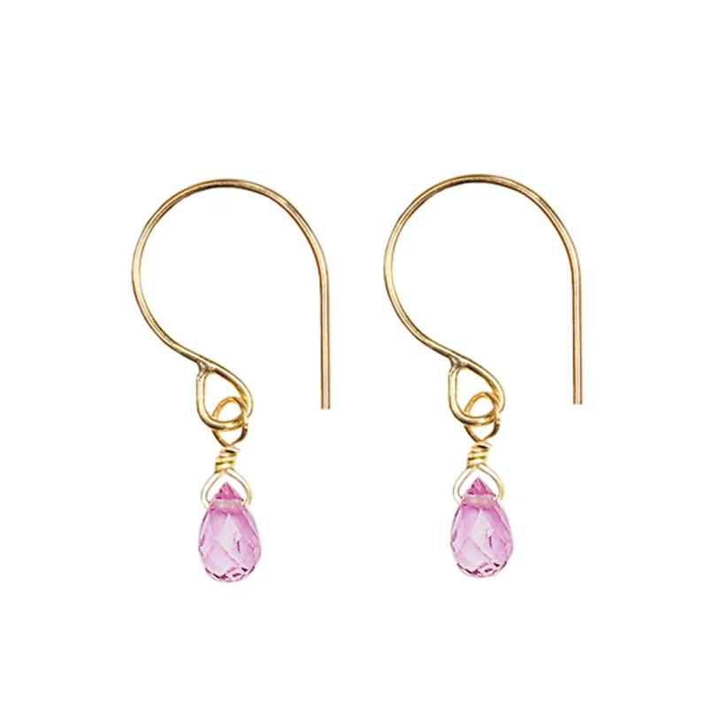 Sapphire Drop Fine Hooks – Pink