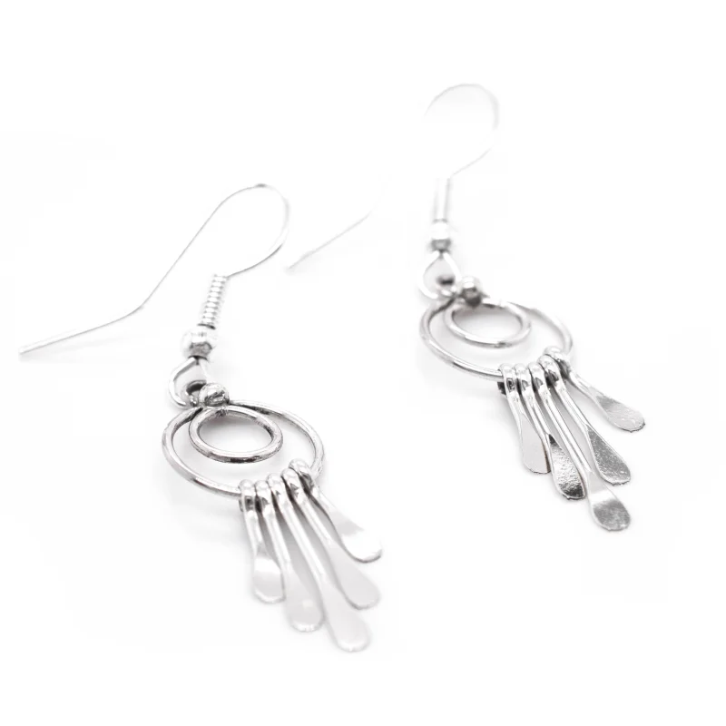 Zuni Silver Waterfall Earrings