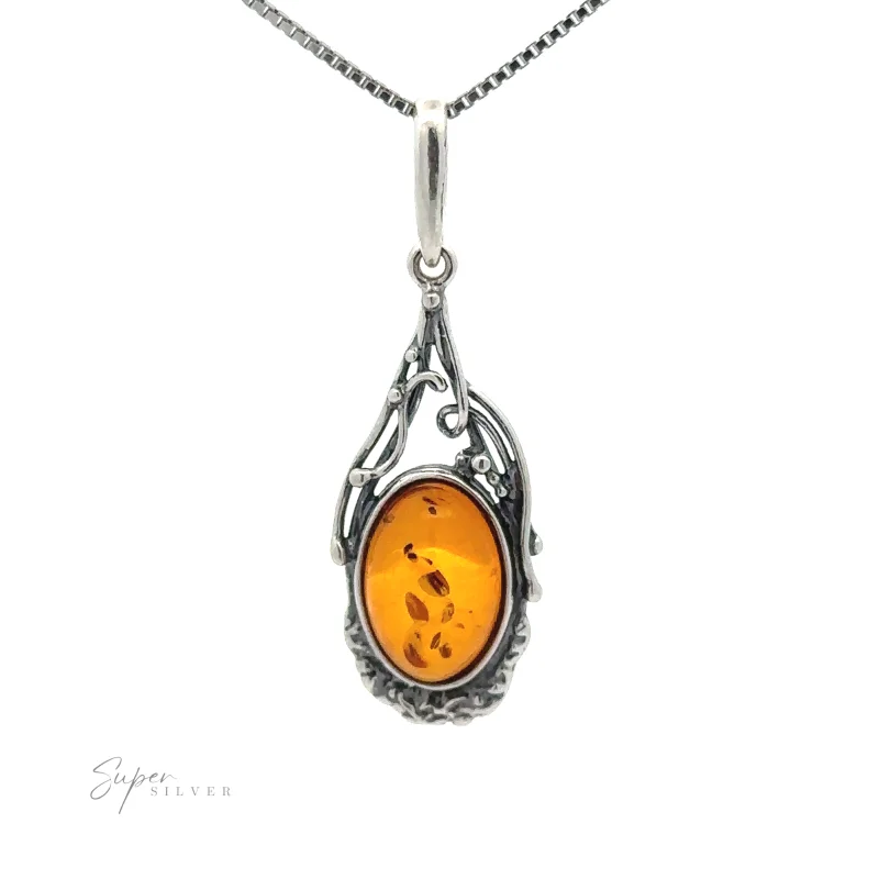 Antique Style Amber Pendant