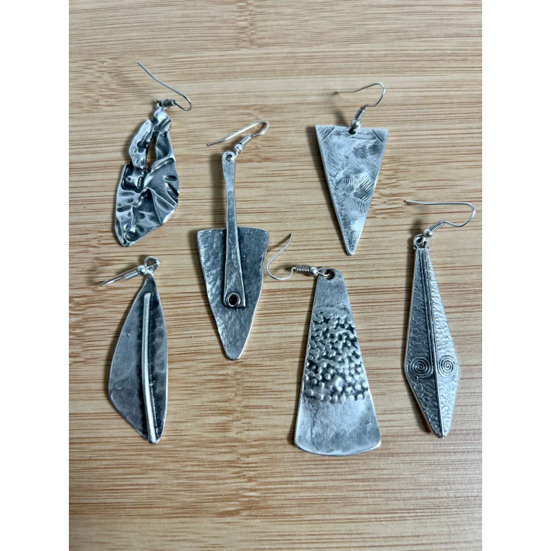 Triangular Boho Statement Earrings