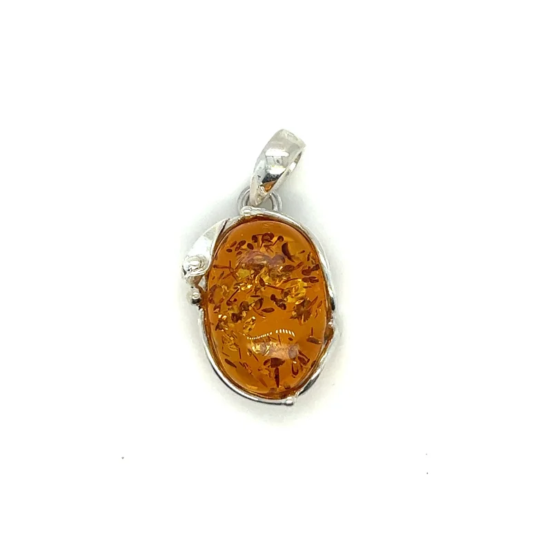 Stunning Amber Oval Pendant