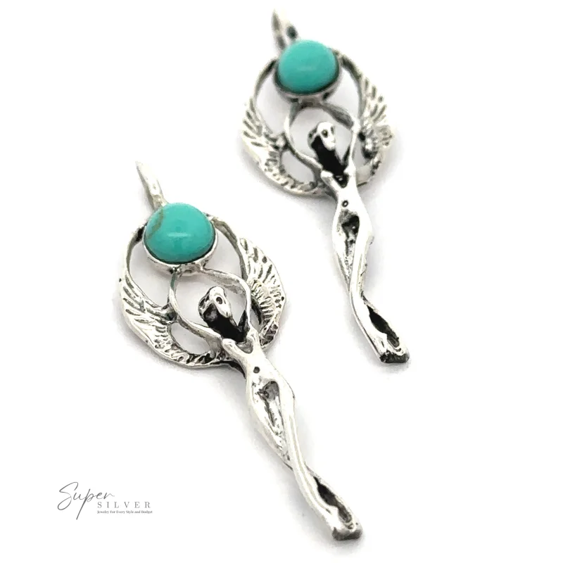 Fairy Angel Turquoise Pendant